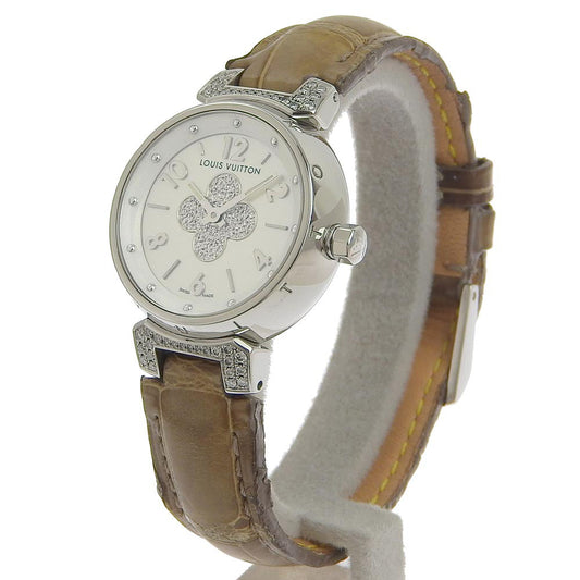 Louis Vuitton Tambour Watch Stainless Steel Leather