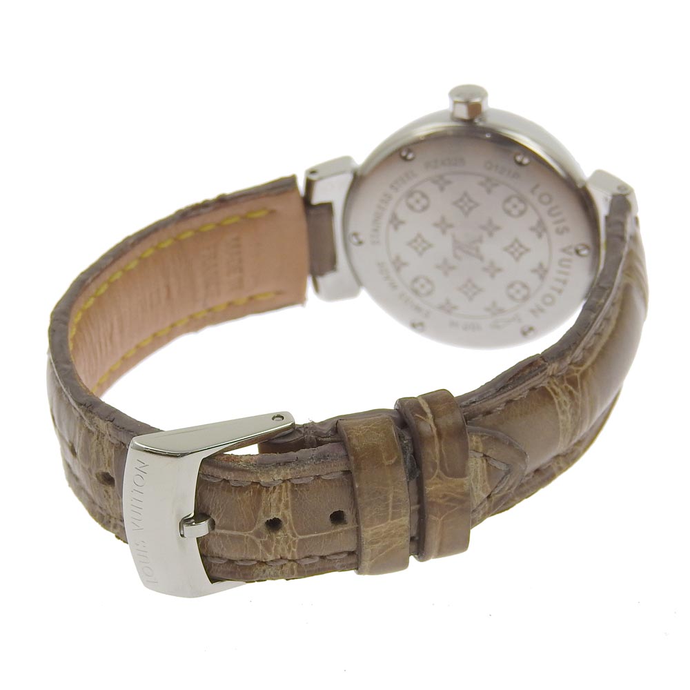 Louis Vuitton Tambour Watch Stainless Steel Leather