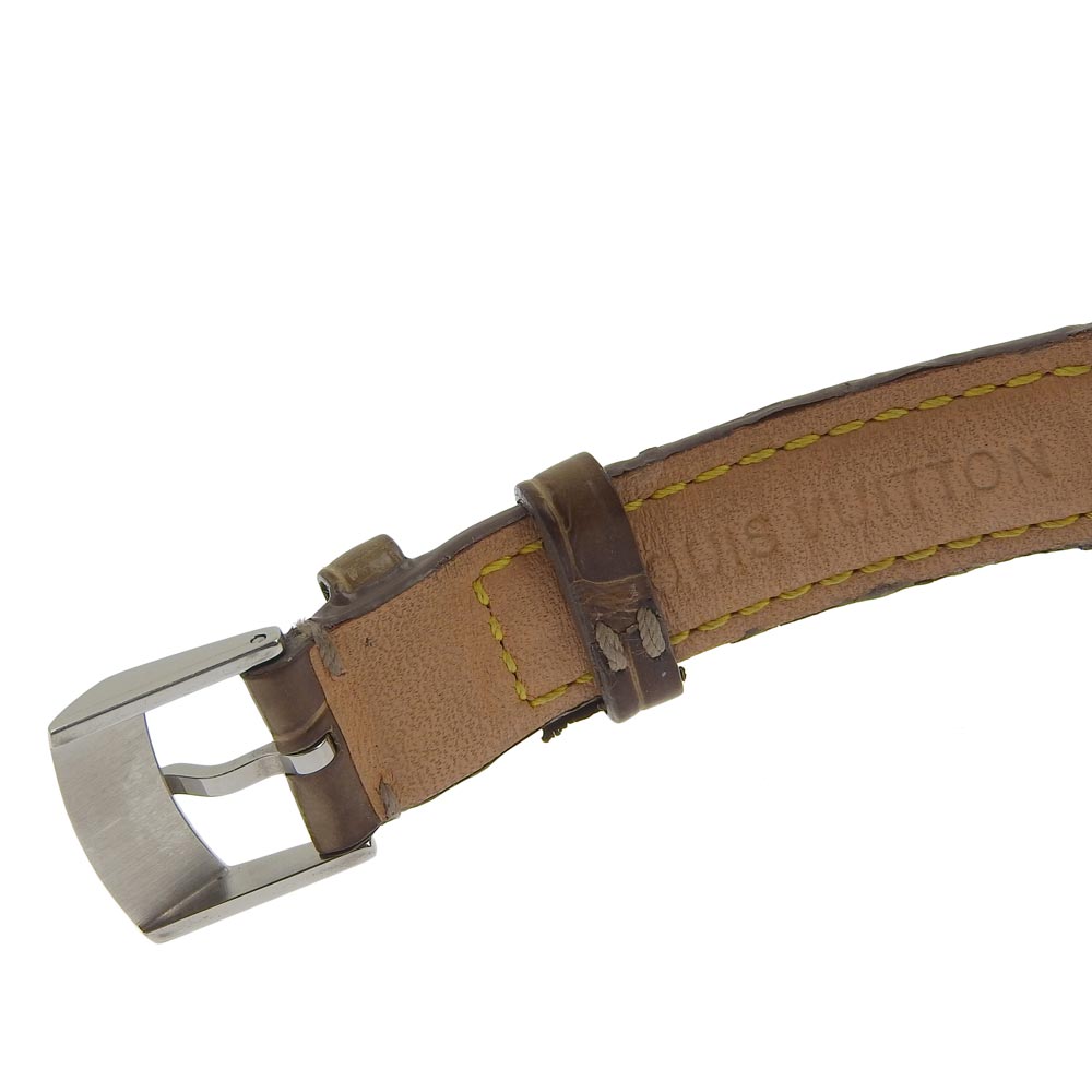 Louis Vuitton Tambour Watch Stainless Steel Leather