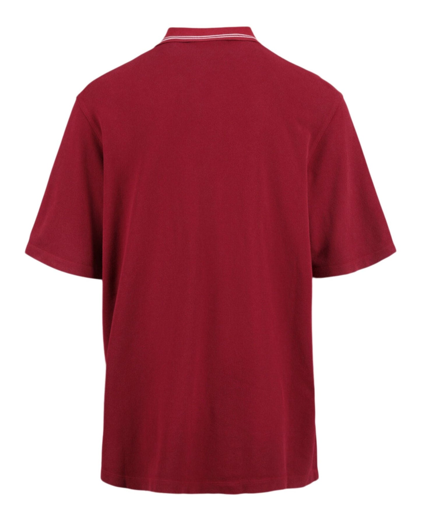 Gucci Striped Collar Cotton Polo Shirt