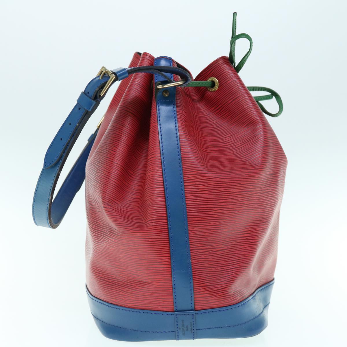 LOUIS VUITTON Epi Trico Color Noe Bag Red Blue Green M44084 LV 62124