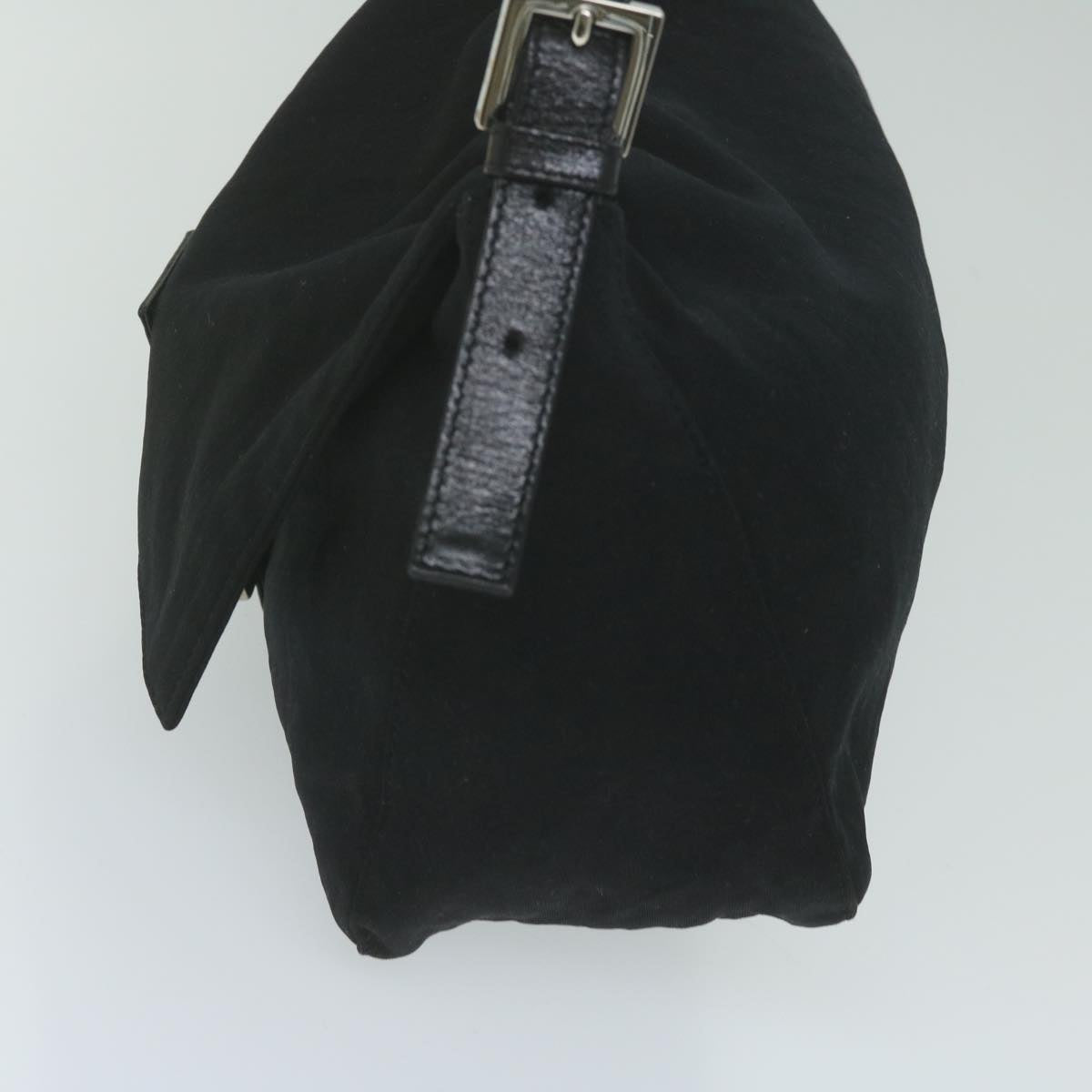 Luxury FendiMamma Baguette Shoulder Bag Nylon Black62129
