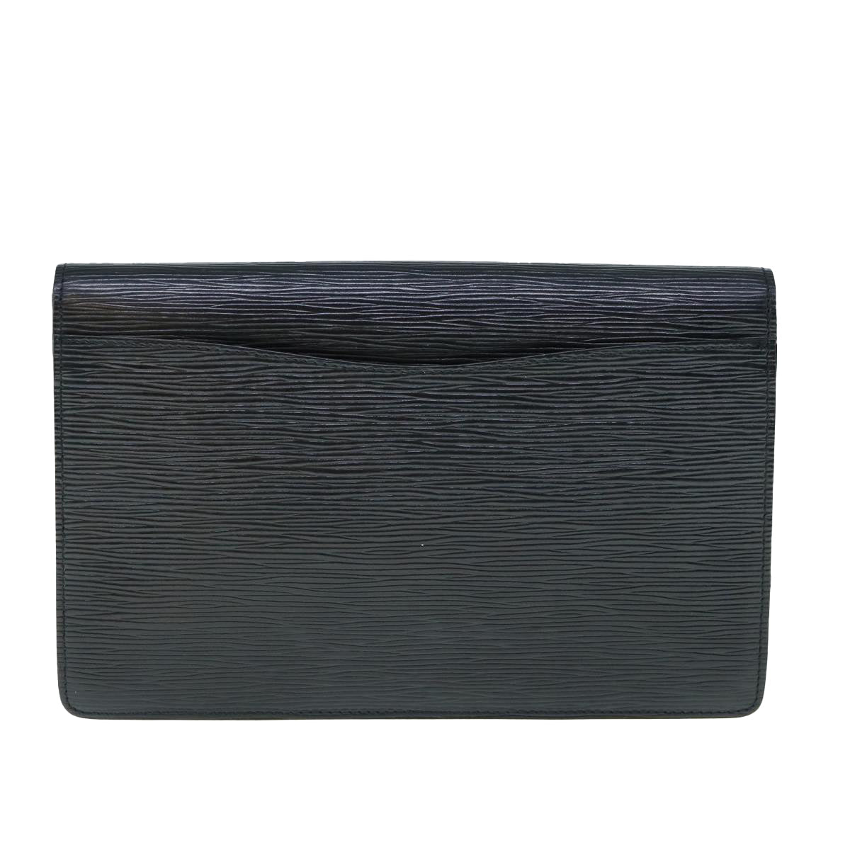 LOUIS VUITTON Epi Montaigne 27 Clutch Bag Black M52652 LV 62162