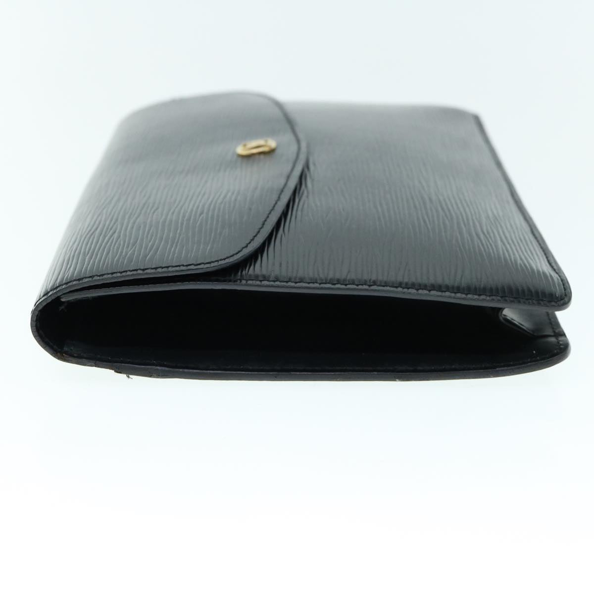 LOUIS VUITTON Epi Montaigne 27 Clutch Bag Black M52652 LV 62162