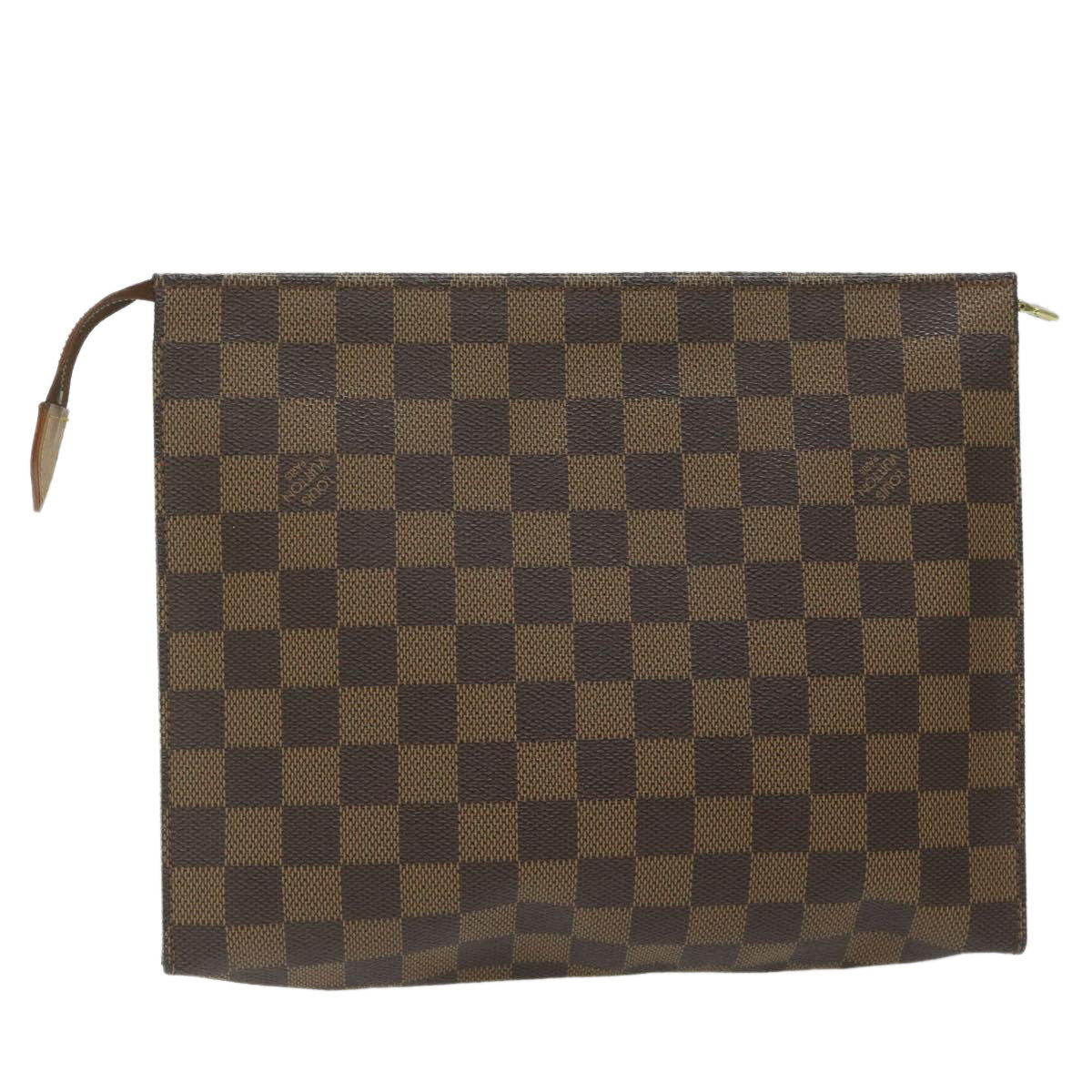 LOUIS VUITTON Damier Ebene Poche Toilette 26 Pouch N47543 LV 62174
