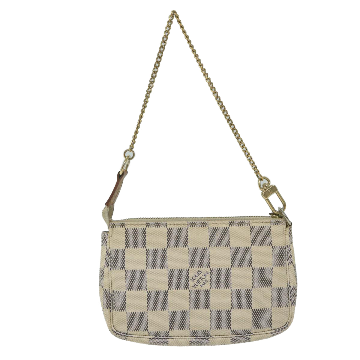LOUIS VUITTON Damier Azur Mini Pochette Accessoires Pouch N58010 LV 62177
