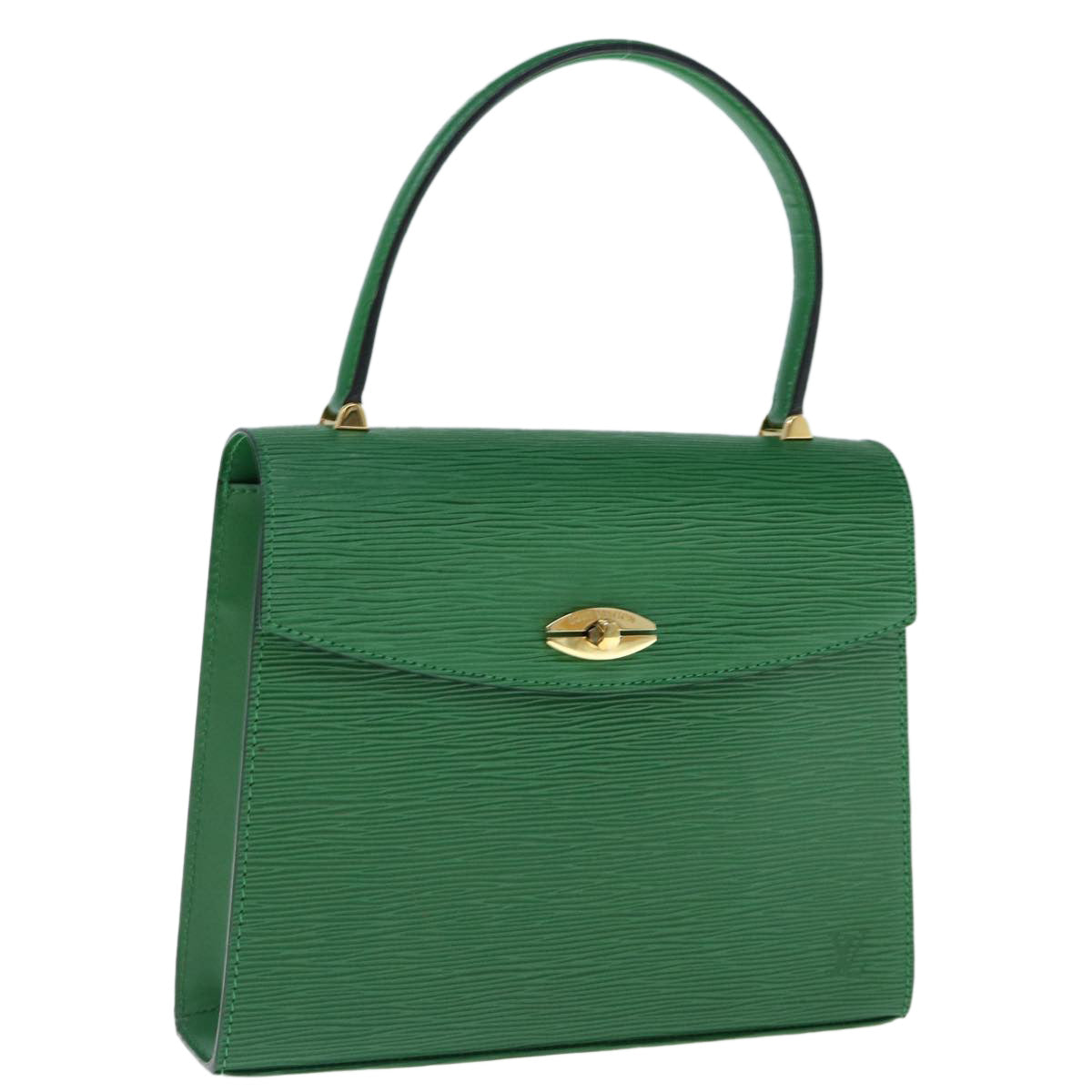 LOUIS VUITTON Epi Malesherbes Hand Bag Green M52374 LV 62197