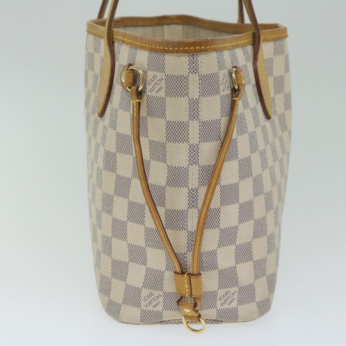 LOUIS VUITTON Damier Azur Neverfull PM Tote Bag N41362 LV 62221
