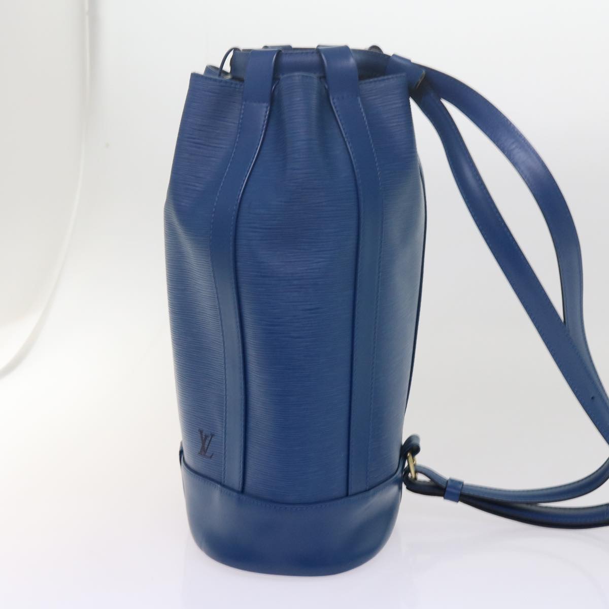 LOUIS VUITTON Epi Randonnee PM Shoulder Bag Blue M52355 LV 62222