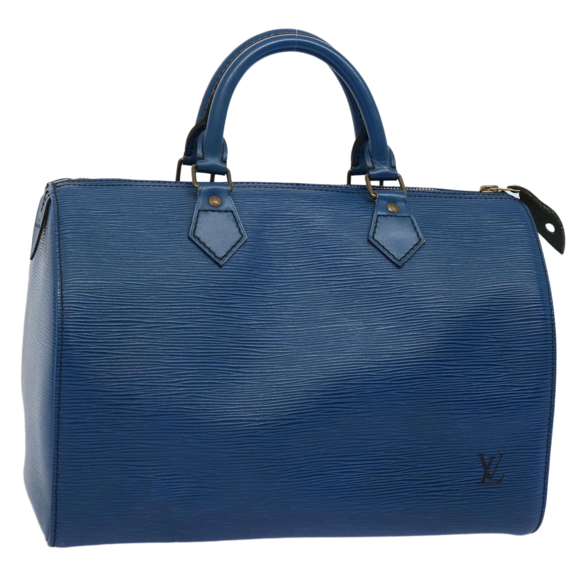 LOUIS VUITTON Epi Speedy 30 Hand Bag Toledo Blue M43005 LV 62233