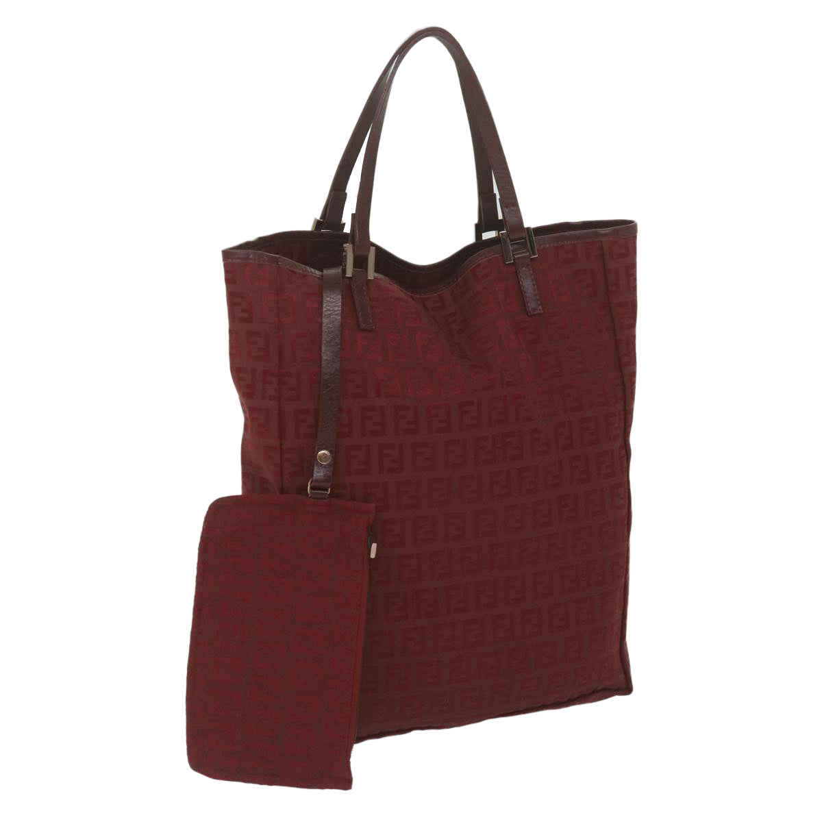 Luxury FendiZucchino Canvas Hand Bag Red62237