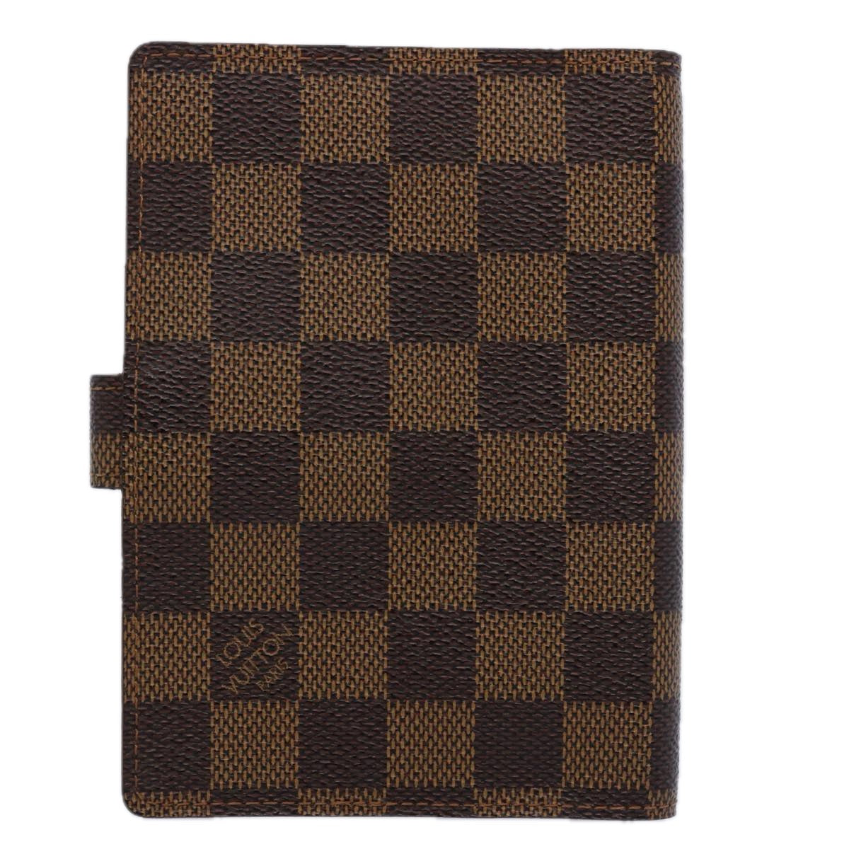 LOUIS VUITTON Damier Ebene Agenda PM Day Planner Cover R20029 LV 62261