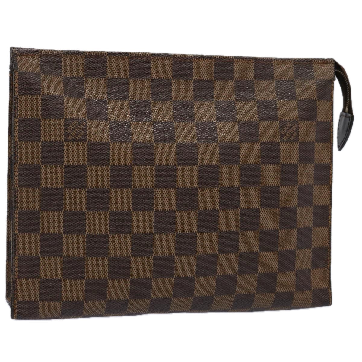 LOUIS VUITTON Damier Ebene Poche Toilette 26 Pouch N47543 LV 62271