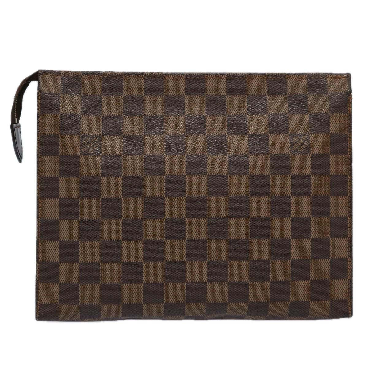 LOUIS VUITTON Damier Ebene Poche Toilette 26 Pouch N47543 LV 62271
