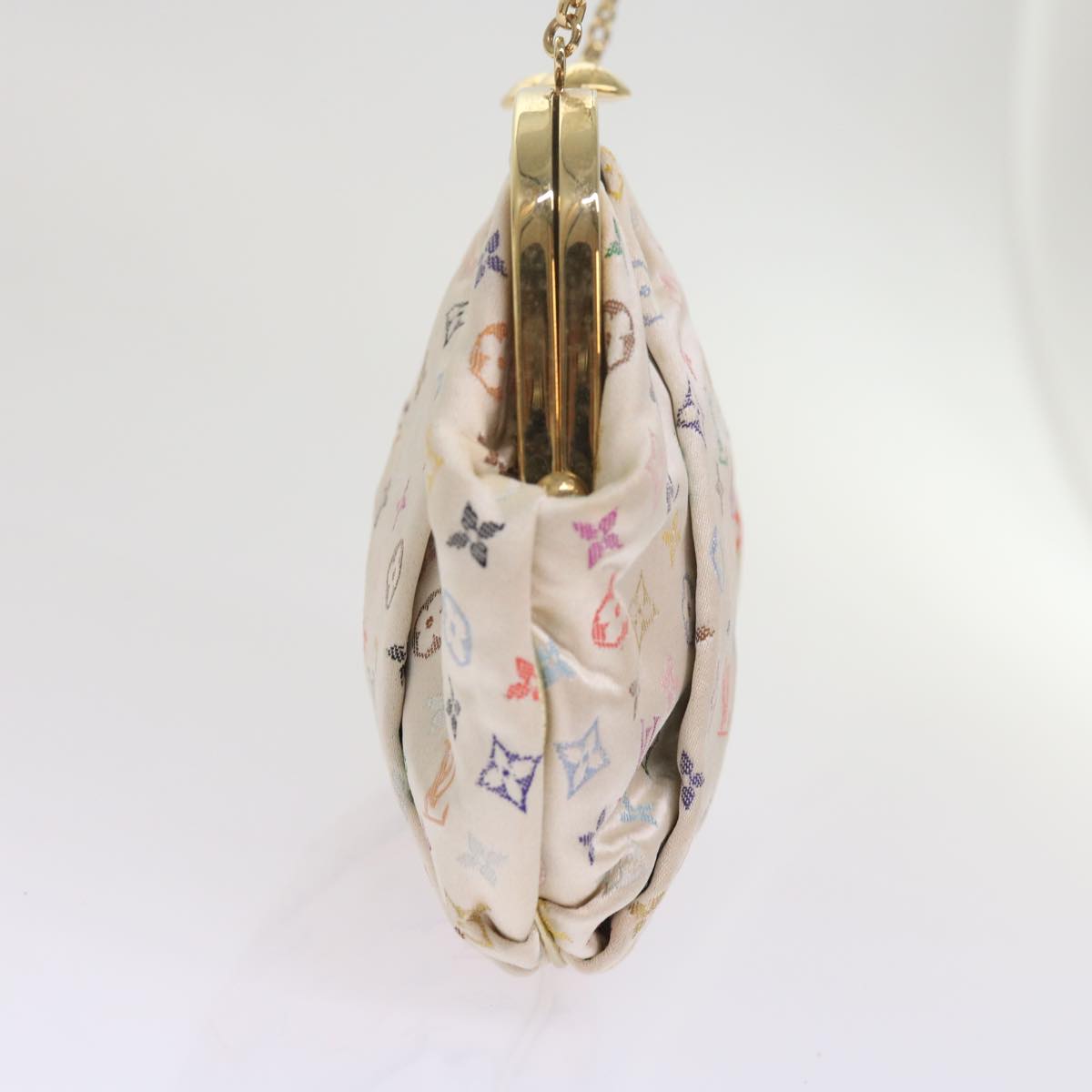 LOUIS VUITTON Monogram Multicolor Omoniere Hand Bag White LV 62290S