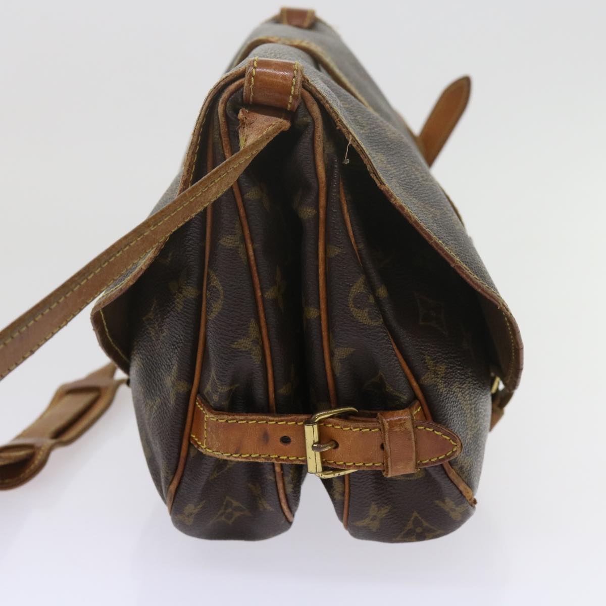 LOUIS VUITTON Monogram Saumur 30 Shoulder Bag M42256 LV 62291