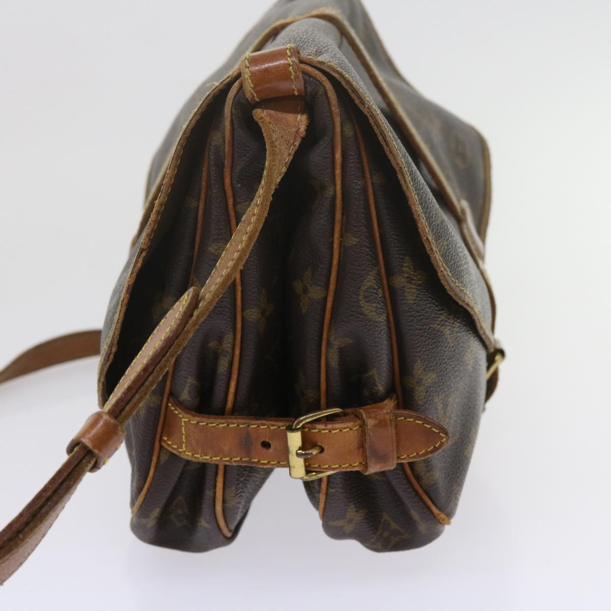 LOUIS VUITTON Monogram Saumur 30 Shoulder Bag M42256 LV 62291