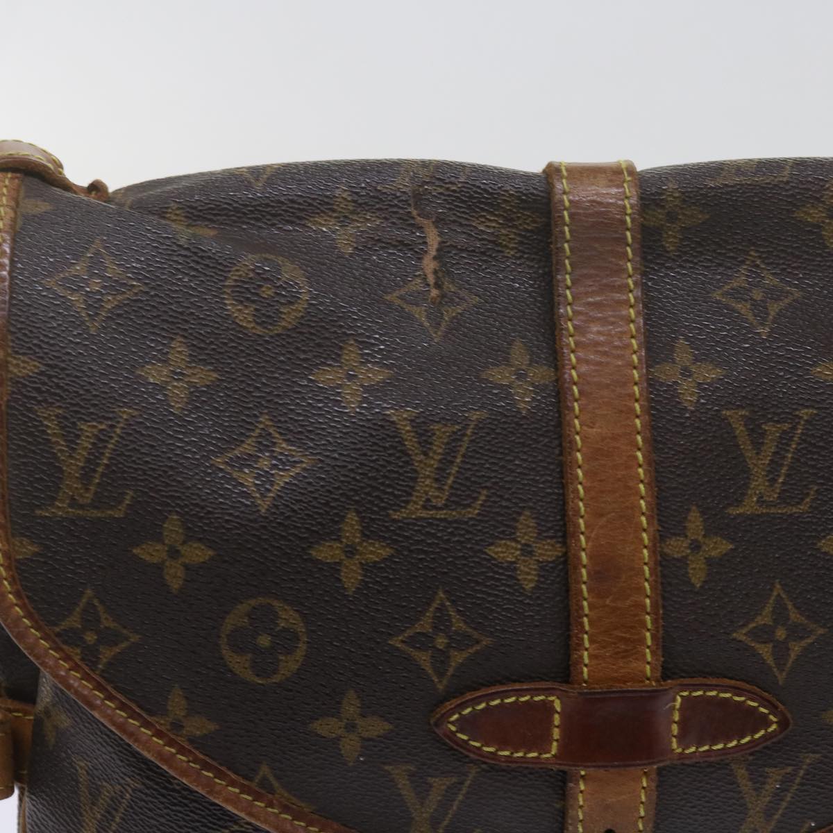 LOUIS VUITTON Monogram Saumur 30 Shoulder Bag M42256 LV 62292