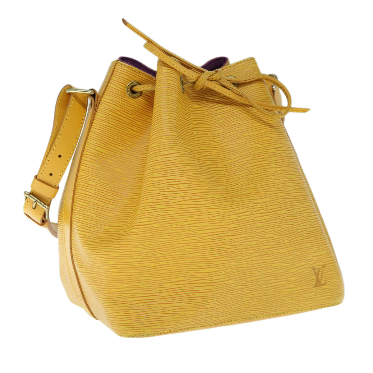LOUIS VUITTON Epi Petit Noe Shoulder Bag Tassili Yellow M44109 LV 62296