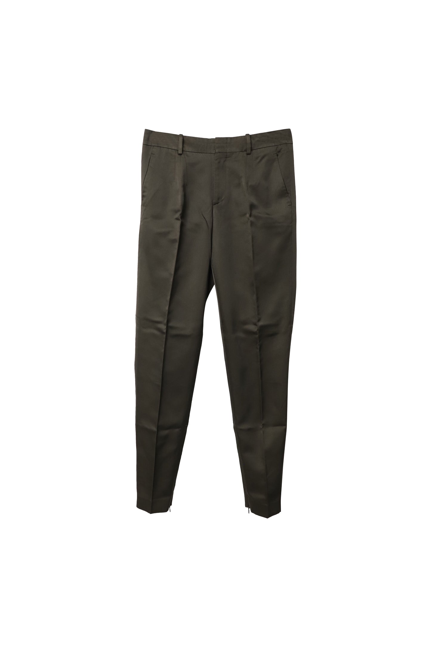 Luxury Gucci Trending 2025 Tapered Trousers in Green Cotton