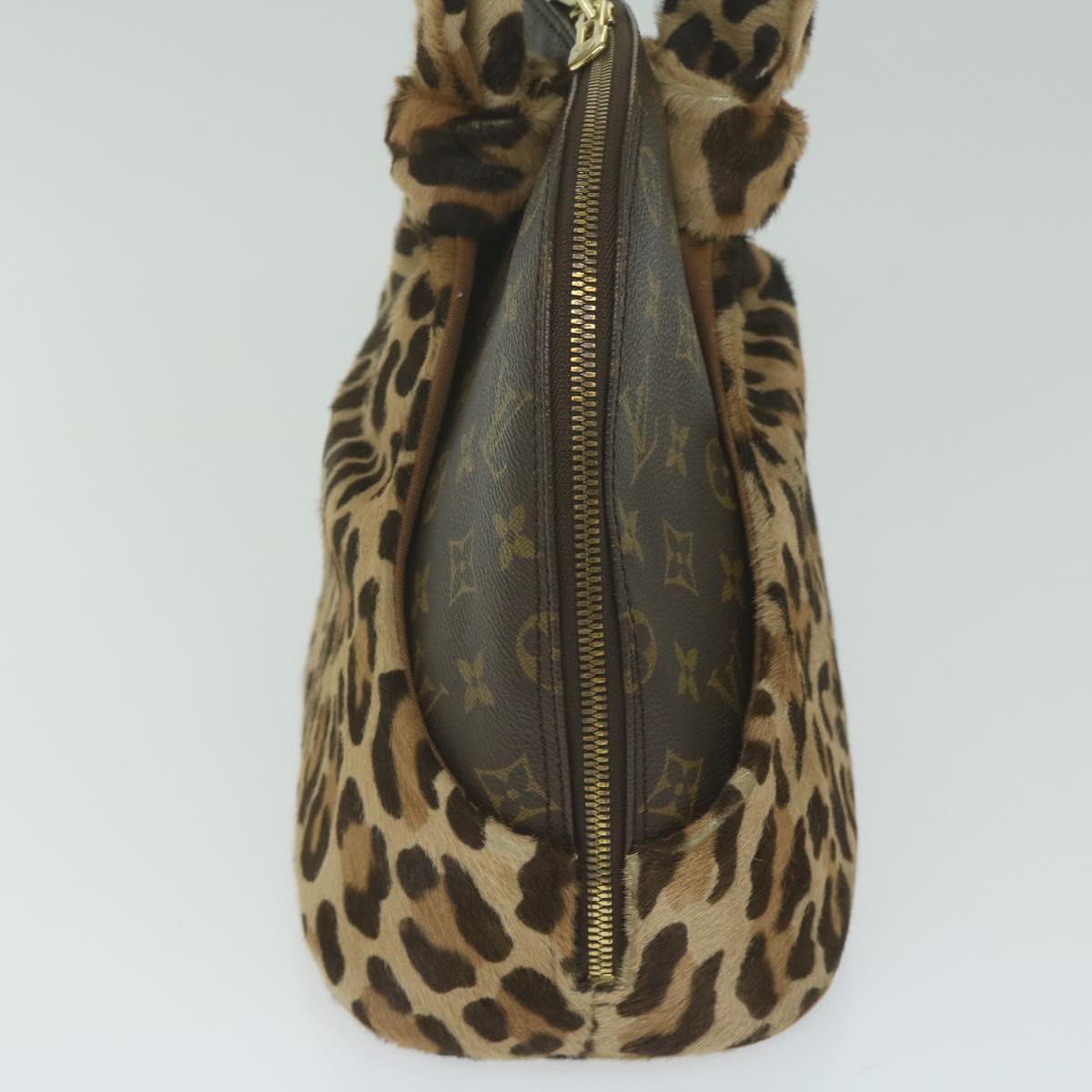 LOUIS VUITTON Monogram Leopard Azzedine Alaia Alma Hand Bag M99032 62350A