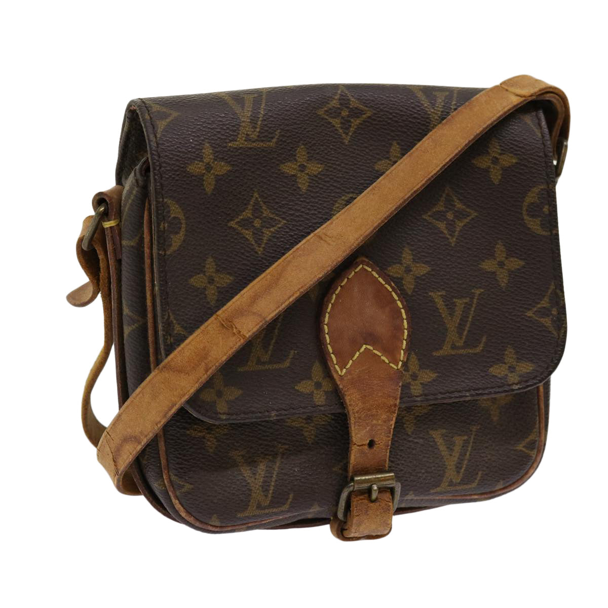 LOUIS VUITTON Monogram Cartouchiere PM Shoulder Bag M51254 LV 62387