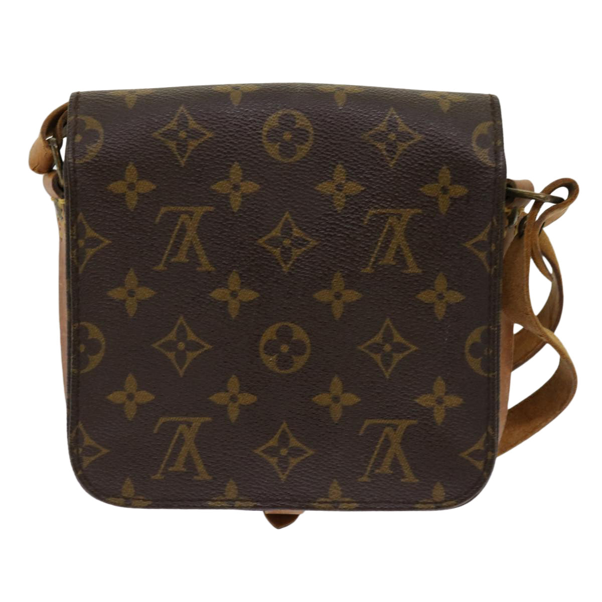 LOUIS VUITTON Monogram Cartouchiere PM Shoulder Bag M51254 LV 62387