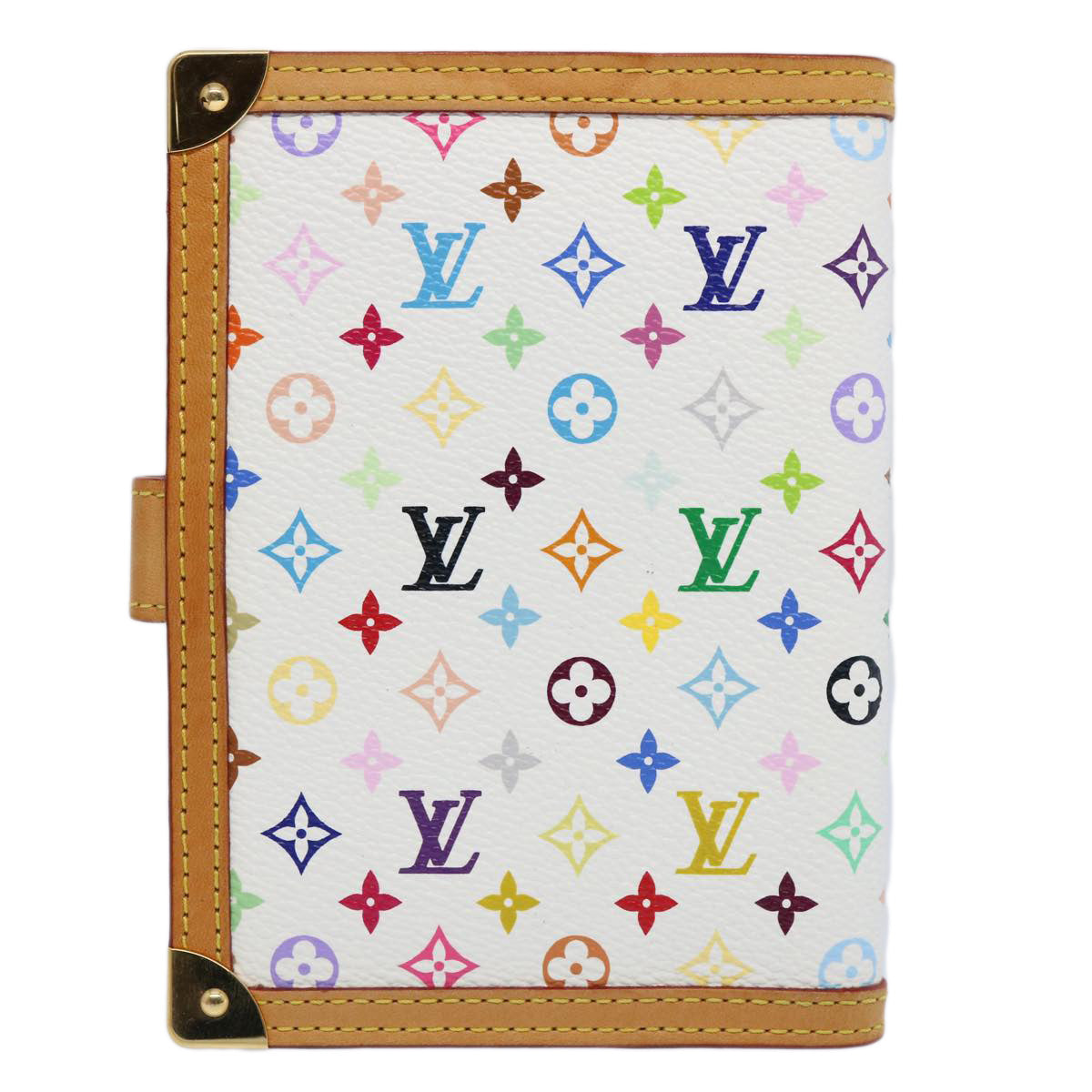 LOUIS VUITTON Multicolor Agenda PM Day Planner Cover White R21074 LV 62460