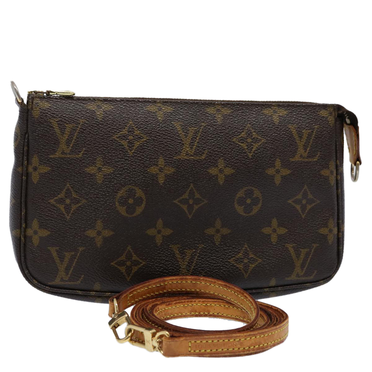 LOUIS VUITTON Monogram Pochette Accessoires Pouch M51980 LV 62477