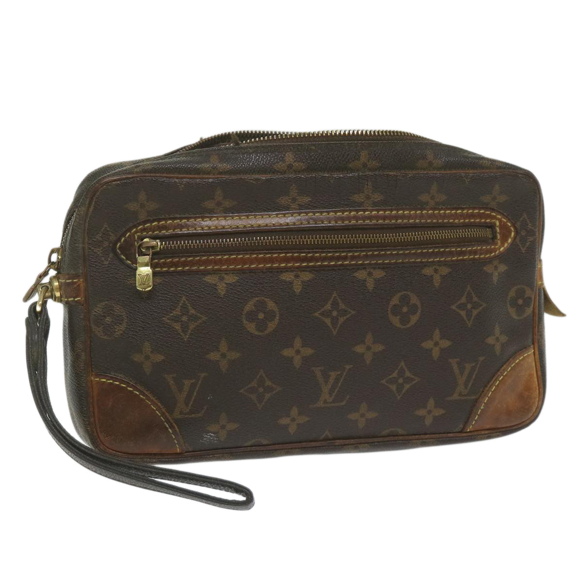 LOUIS VUITTON Monogram Marly Dragonne GM Clutch Bag M51825 LV 62546