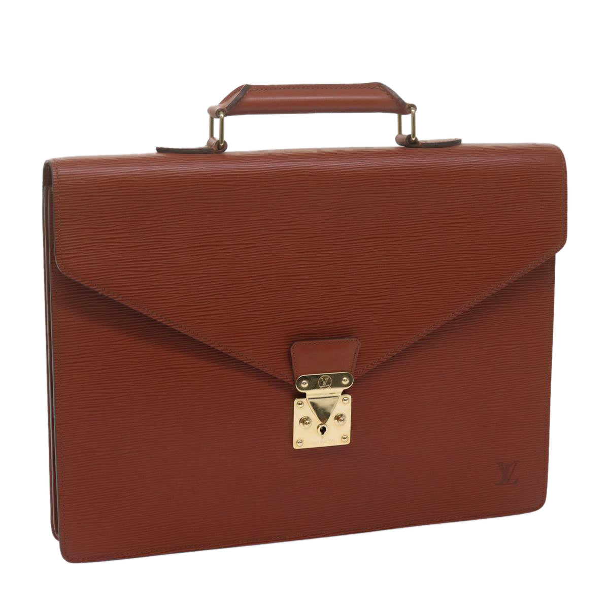 LOUIS VUITTON Epi Serviette Conseiller Briefcase Brown M54423 LV 62594