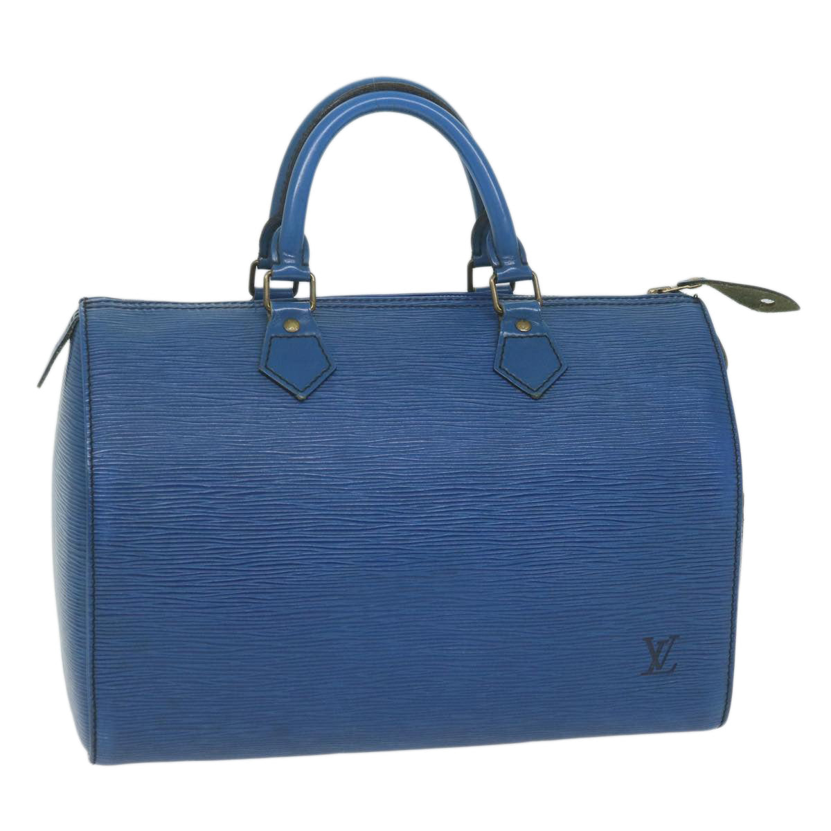 LOUIS VUITTON Epi Speedy 30 Hand Bag Toledo Blue M43005 LV 62627