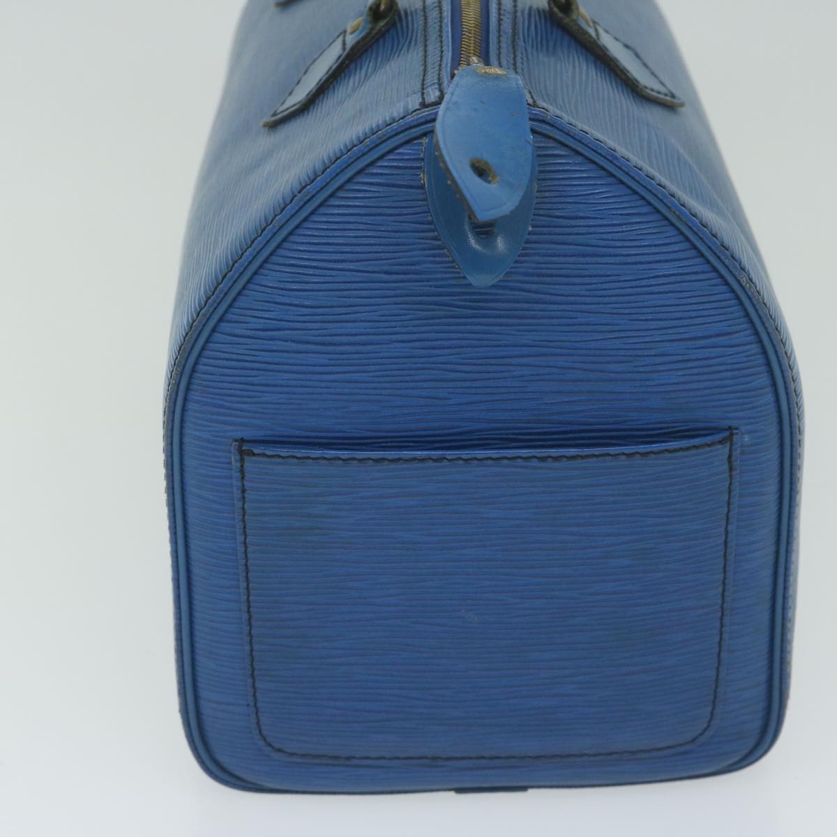 LOUIS VUITTON Epi Speedy 30 Hand Bag Toledo Blue M43005 LV 62627