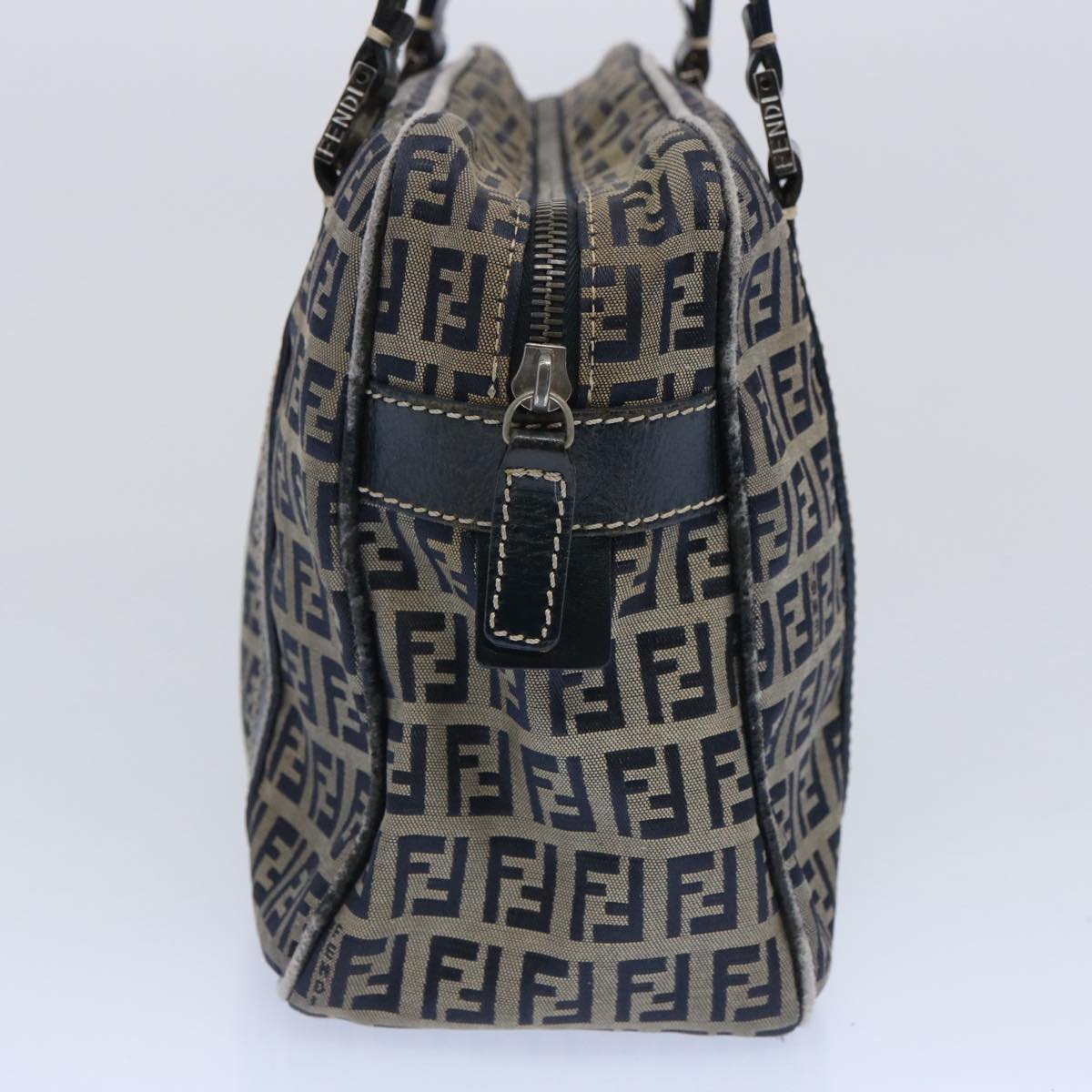 Luxury FendiZucchino Canvas Hand Bag Navy62679