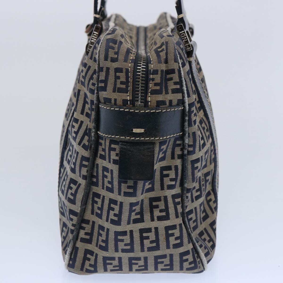 Luxury FendiZucchino Canvas Hand Bag Navy62679