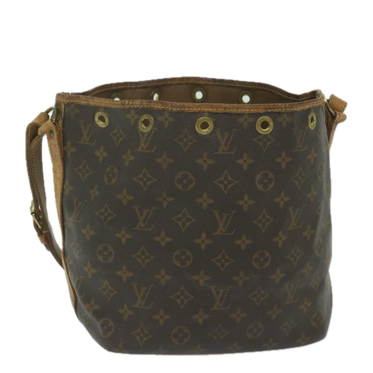 LOUIS VUITTON Monogram Petit Noe Shoulder Bag M42226 LV 62693