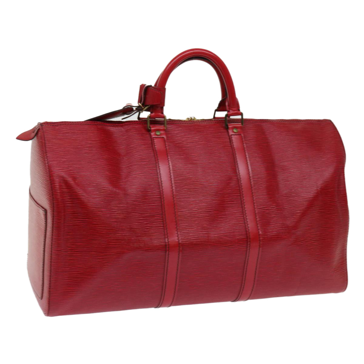 LOUIS VUITTON Epi Keepall 50 Boston Bag Red M42967 LV 62731