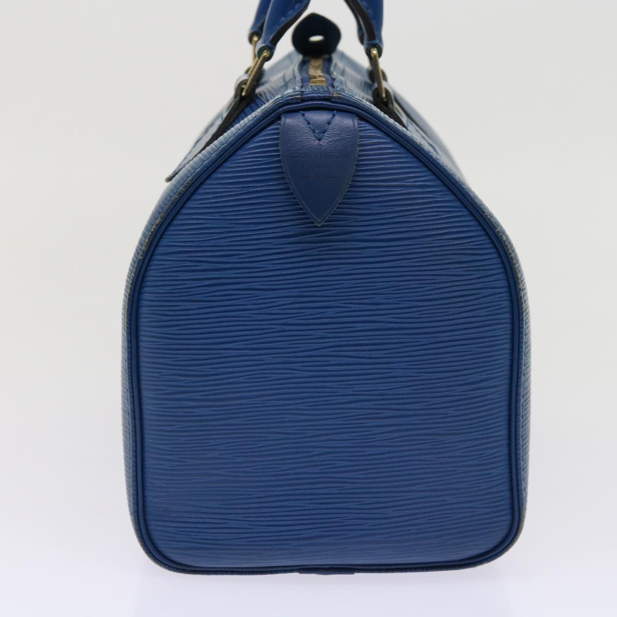 LOUIS VUITTON Epi Speedy 25 Hand Bag Toledo Blue M43015 LV 62733