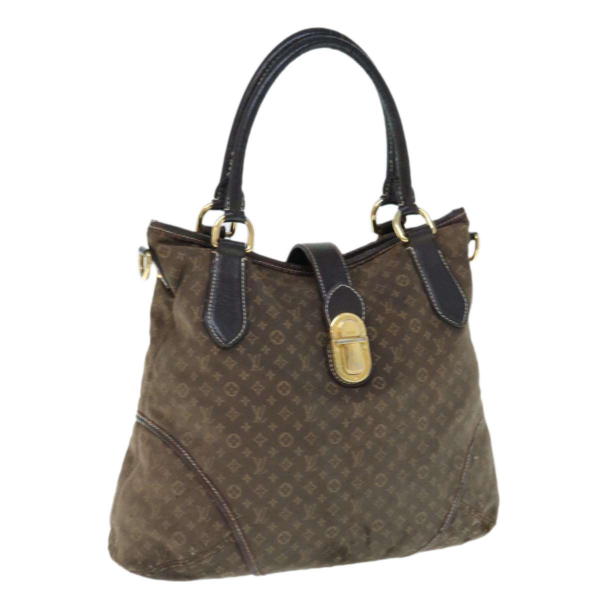LOUIS VUITTON Monogram Idylle Elegy Hand Bag Black M56696 LV 62741