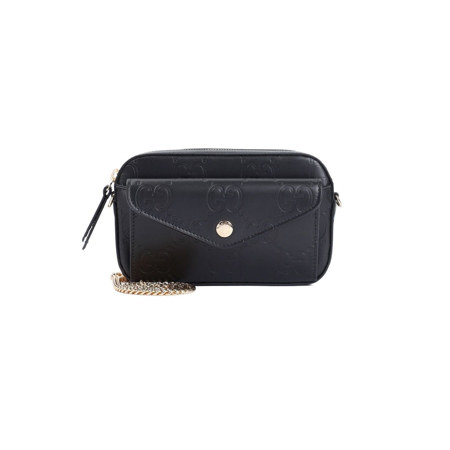 Luxury Gucci Trending 2025 Women's Gg Leather Mini Bag in Black | Size UNICA | 781554AADLO