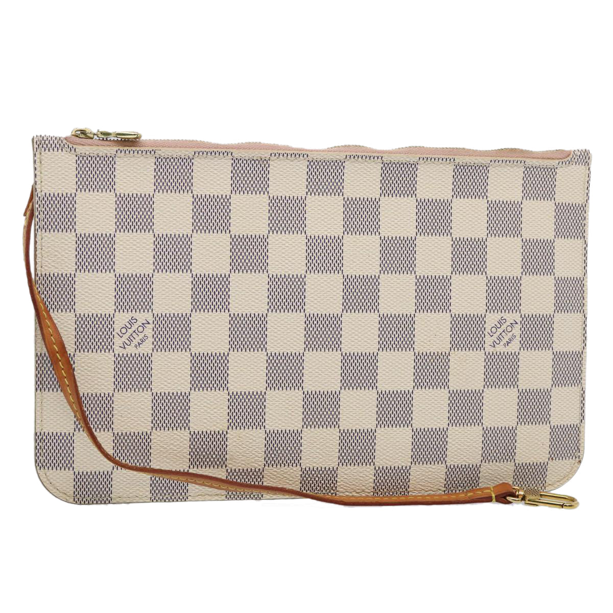 LOUIS VUITTON Damier Azur Neverfull MM Pouch Pouch LV 62819