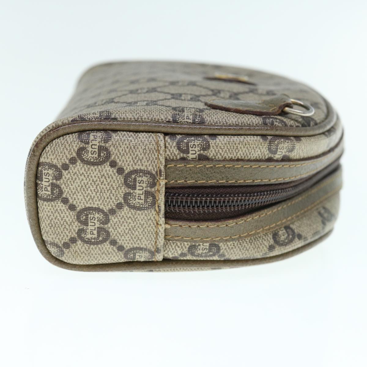 GUCCI GG Plus Supreme Clutch Bag PVC Leather Beige  62976