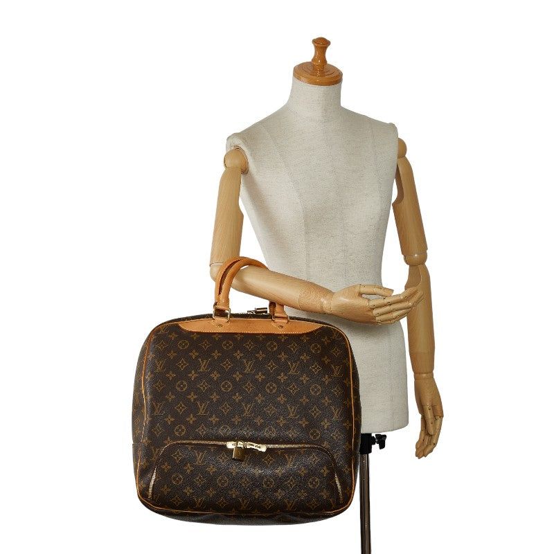 Louis Vuitton Monogram Evasion Boston Bag Travel Bag M41443 Brown PVC Leather  Louis Vuitton