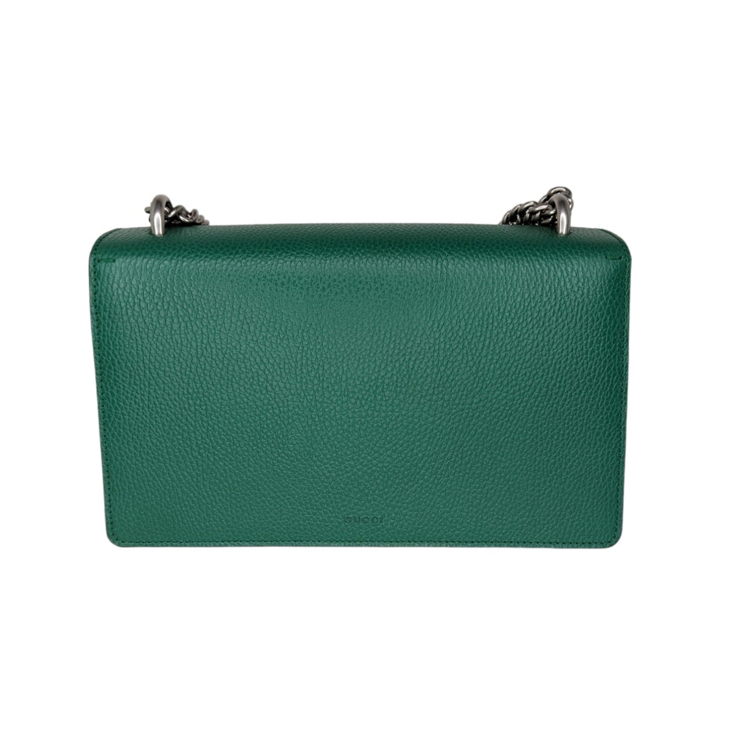 Luxury Gucci Emerald Green Leather Dionysus Shoulder Bag