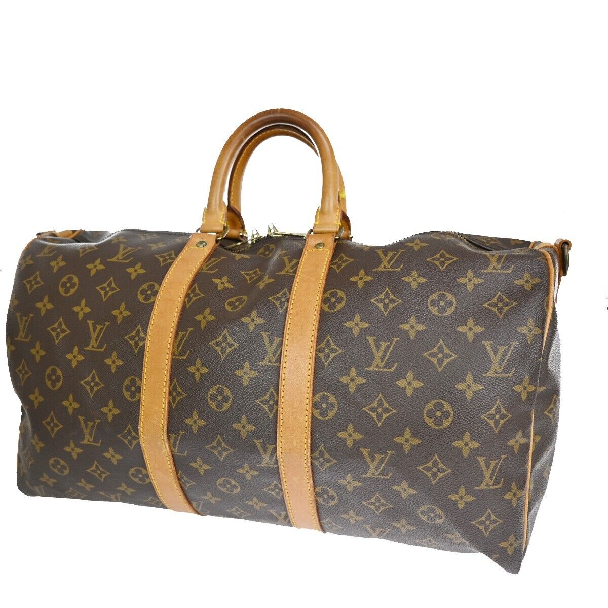Louis Vuitton Keepall Bandouliere 45  Canvas Travel Bag ()