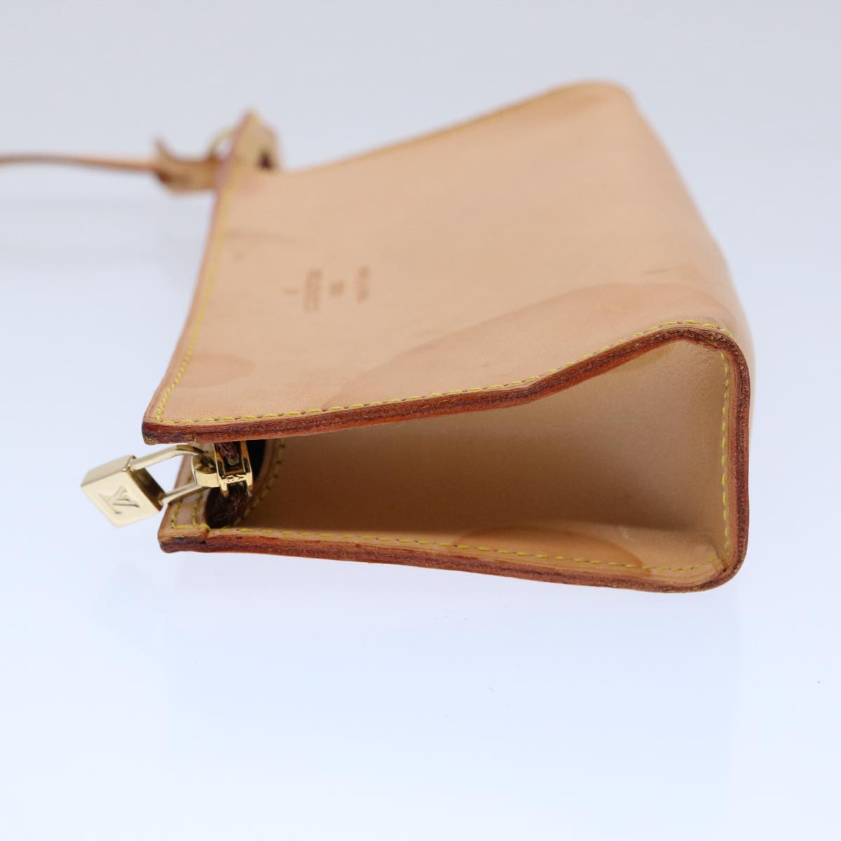 LOUIS VUITTON Nomad Cabas Ambre PM Pouch Leather Beige M92502 LV 63009