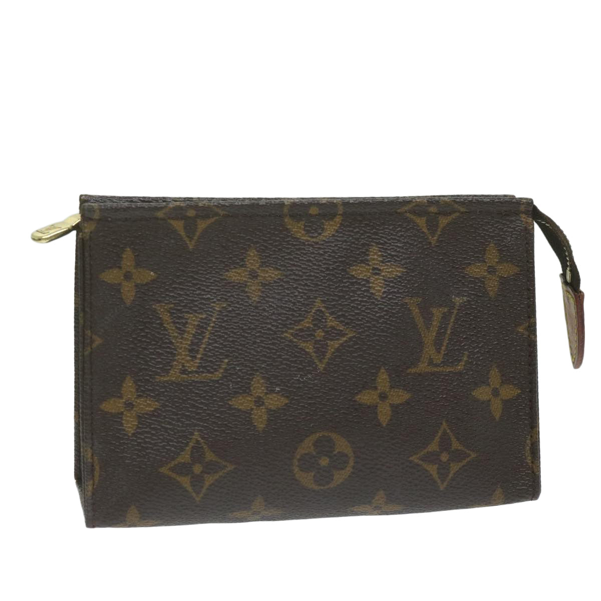 LOUIS VUITTON Monogram Poche Toilette 15 Pouch M47546 LV 63035