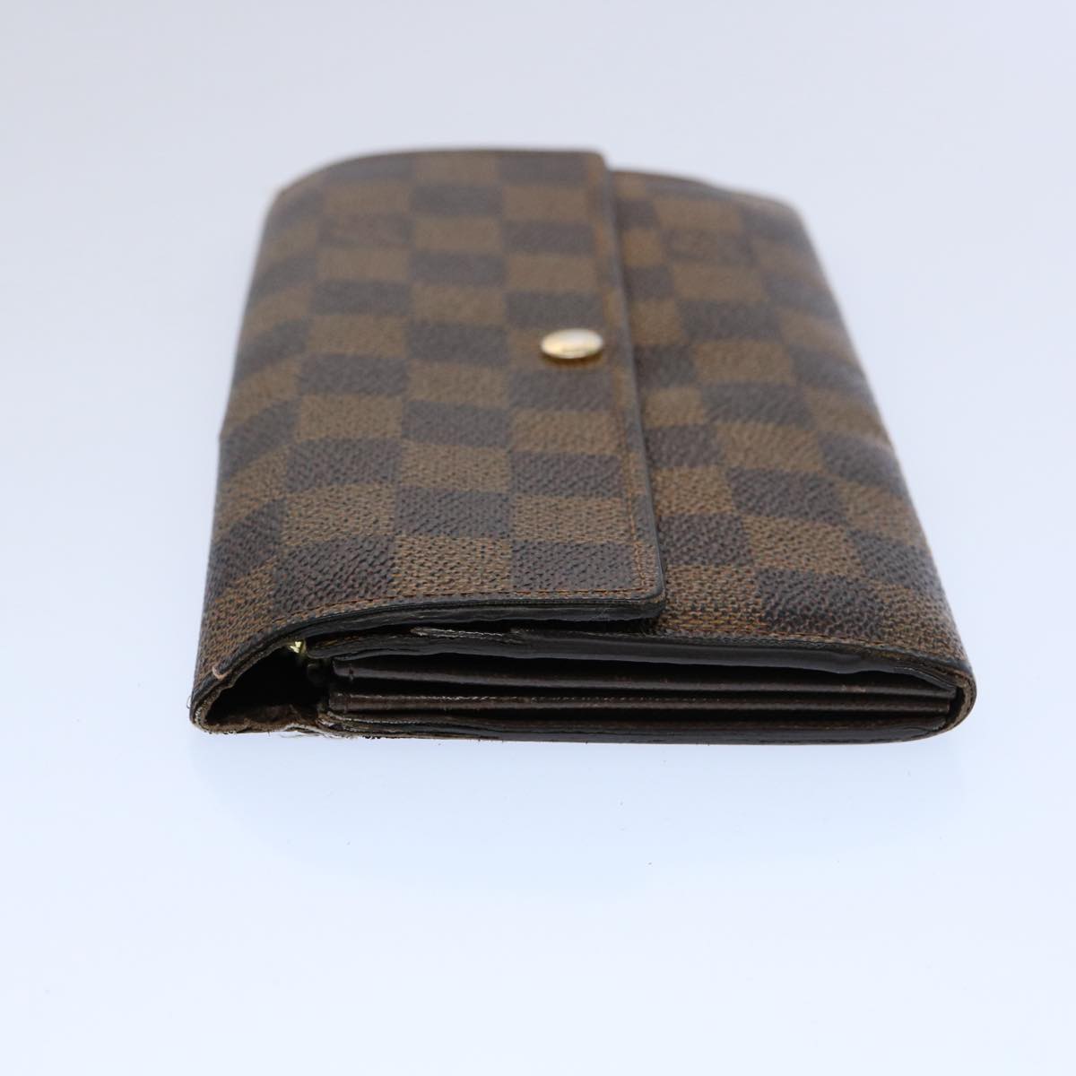 LOUIS VUITTON Damier Ebene Portefeuille Sarah Long Wallet N61734 LV 63038