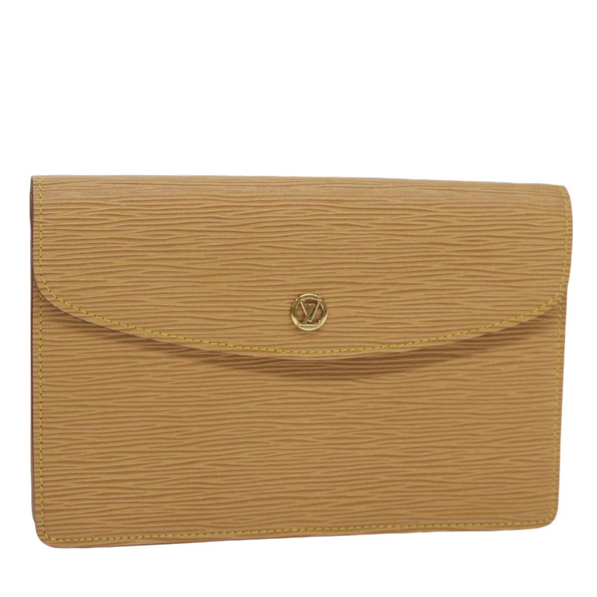 LOUIS VUITTON Epi Montaigne 23 Clutch Bag Winnipeg Beige M52666 LV 63075