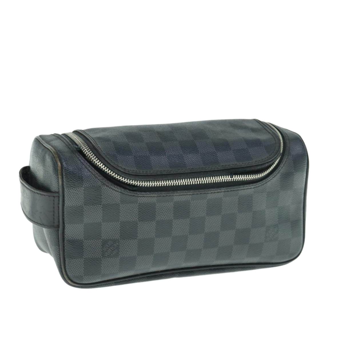 LOUIS VUITTON Damier Graphite Toiletry Pouch Clutch Bag N47625 LV 63088
